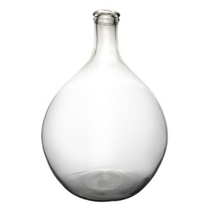 Storied Home Large Decorative Glass Bottle, Clear - 1 of 4