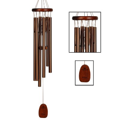Bronze and Bubinga Pachelbel Canon Wind Chime, 32-inch