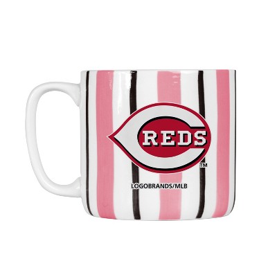 MLB Cincinnati Reds Striped Coffee Mug - 16oz