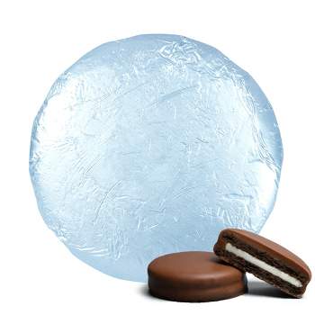20 Pcs Foil Wrapped Chocolate Covered Oreo Cookies Light Blue Candy Party Favors