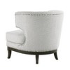 Contemporary Accent Chair Gray Boucle Fabric Upholstered Nailhead Trim Plywood Elegant Style Furniture 1pc Unique Barrel Back - 2 of 4
