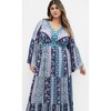 Women's Plus Size Earth Angel Maxi Dress - teal | CITY CHIC - 2 of 4