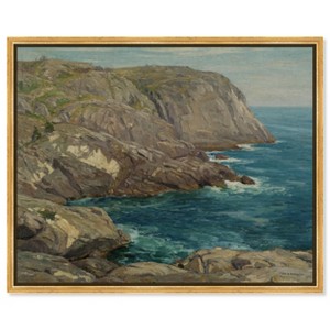 Art Remedy Monhegan Headlands by William S Robinson Classic Landscape and Portrait Wall Art Framed - 1 of 4