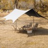 DOMETOUR outdoor sunscreen tent canopy, butterfly-shaped silver-coated sunscreen and rainproof tent, picnic camping party leisure tent - 2 of 4