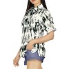 HAPPY BAY Button Down Shirt for Women Casual Holiday Summer Beach Party Hawaiian T-Shirt Blouse Short Sleeve Dress Tee Shirts - 4 of 4