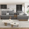 L-shaped Sofa Sectional Sofa With 2 USB Ports And 2 Power Sockets,A Storage Drawer And A Reversible Chaise Lounge - Maison Boucle - 2 of 4