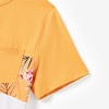 PATPAT Family Matching Mommy and Me Floral  Strap Midi Dresses and Splicing Short-sleeve T-shirts Sets - 4 of 4