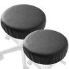 Saloniture 2-Pack Round Stool Seat Cover, Waterproof Slipcover for Swivel Chair or Barstool - 2 of 4