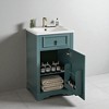20" Bathroom Vanity with Ceramic Sink, Free-Standing Vanity Cabinet with Soft-Close Door, Adjustable Shelf - 2 of 4