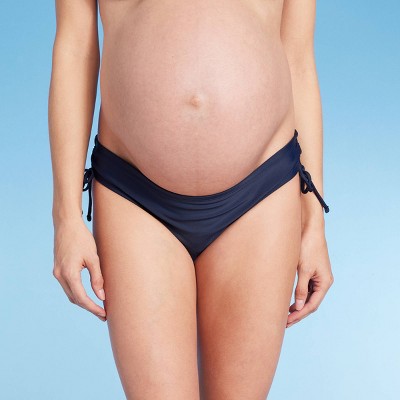Maternity Side-Tie Brief Swim Bottom - Isabel Maternity by Ingrid & Isabel™ Navy Blue XXL