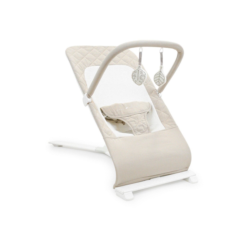 Baby Delight Alpine Deluxe Portable Infant Bouncer - 100% GOTS Certified Organic Cotton Fabric  Organic Oat