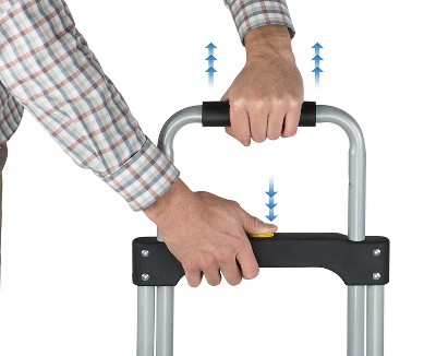 Heavy-Duty Folding Hand Truck with Telescoping Handle and Strap