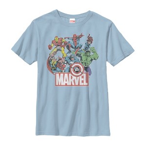 Boy's Marvel Classic Hero Collage T-Shirt - 1 of 3