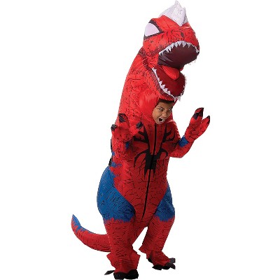 Jazwares Kids' Spider-Rex Inflatable Costume - Size 12-14 - Red