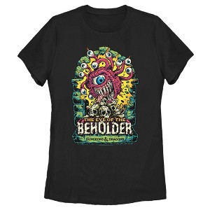Women's Dungeons & Dragons The Eye of the Beholder With Skulls T-Shirt - 1 of 4