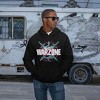 Mens Call of Duty Warzone Skull and Swords Badge Black Hooded Sweatshirt - 2 of 3