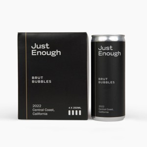 Just Enough Wines Brut Bubbles - 4pk/250ml Cans - 1 of 4