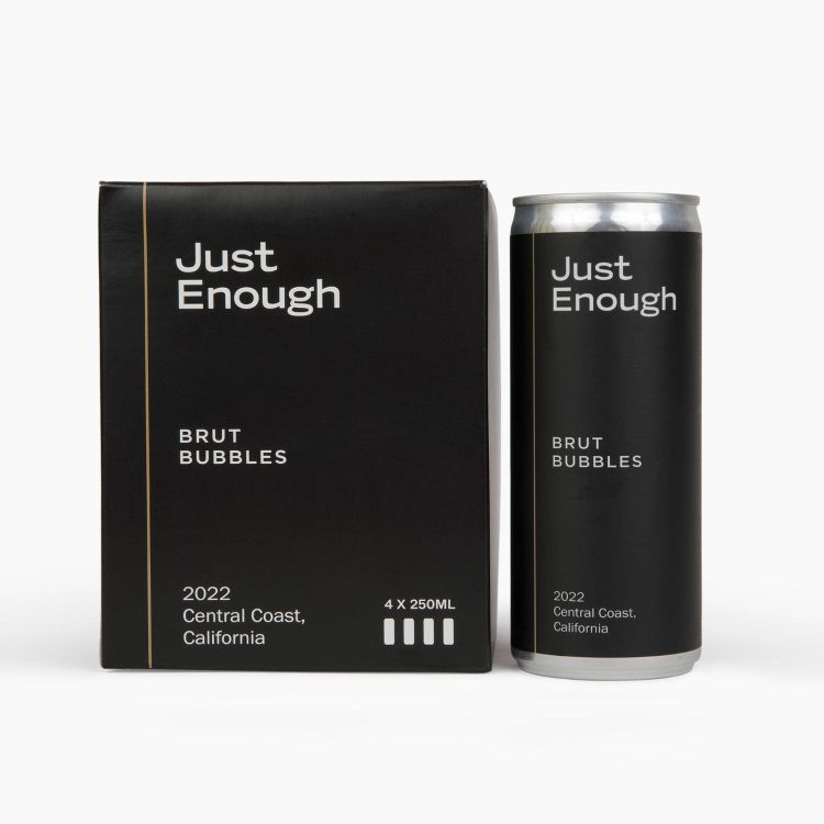 Just Enough Wines Brut Bubbles - 4pk/250ml Cans, 1 of 4