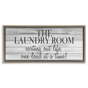 Stupell Industries Laundry Sorting Out Life, 25" x 11" - 1 of 4
