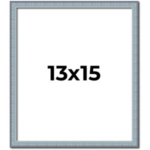 PosterPalooza | Textured Blue Picture Frame - UV Acrylic, Foam Board Backing, Hanging Hardware - 1 of 4
