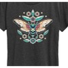Women's - Instant Message - Boho Cicada Flowers Short Sleeve Graphic T-Shirt - 2 of 4