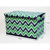 Bacati - MixNMatch Navy/Green Storage Toy Chest - 2 of 4