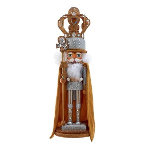 Kurt Adler 20-Inch Hollywood Nutcrackers Silver and Gold King Nutcracker - 1 of 4