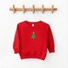 Embroidered Christmas Tree With Ornaments - Toddler Graphic Sweatshirt - 2 of 4