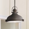 Possini Euro Design Verndale Bronze Mini Pendant Light 11 1/2" Wide Rustic Farmhouse Dome Shade Fixture for Dining Room House Foyer Kitchen Bedroom - 2 of 4