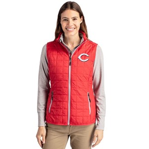 Cincinnati Reds Cutter & Buck Rainier PrimaLoft® Womens Eco Insulated Full Zip Puffer Vest - 1 of 1