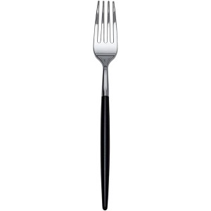 Exquisite Plastic Silverware Two Toned Plastic Disposable Cutlery- 120 Count Disposable Plastic Utensils - 1 of 4