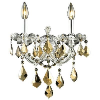 Elegant Lighting Maria Theresa 2 - Light Sconce in  Chrome