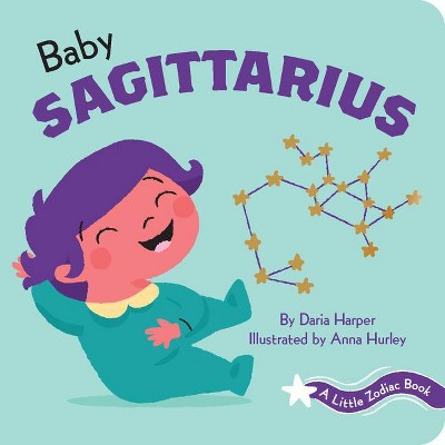  A Little Zodiac Book: Baby Sagittarius - by  Daria Harper (Board Book) 