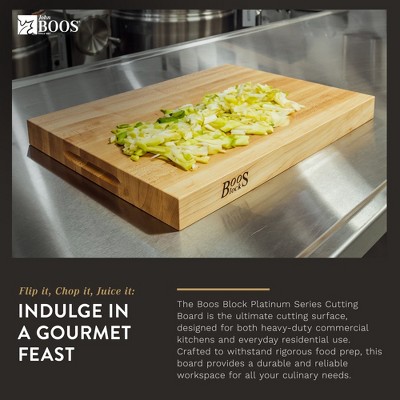 Large Maple Wood Reversible Cutting Board, 24" x 18"