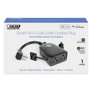 Feit Electric Commercial and Residential PVC Smart Dual Outlet Outdoor Plug w/Wifi 3R - 1 of 1