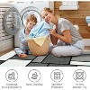 Machine Washable Area Rug Modern Geometric Low Pile Non Slip Non Shedding Indoor Carpet for Living Room Bedroom Office - 4 of 4