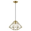 Livex Lighting Geometric Shade 1 - Light Pendant in  Antique Brass - 2 of 4