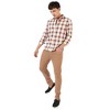Campus Sutra Men Men's Maroon & White Checks Print Shirt - 3 of 3