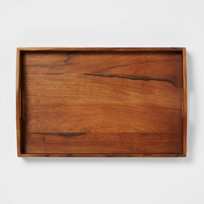 20&#34; x 13&#34; Wood Signature Serving Tray - Threshold&#8482;