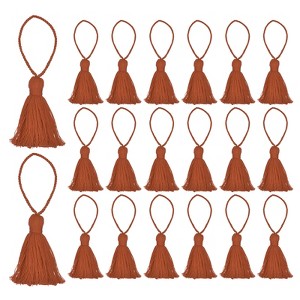 Unique Bargains Cotton Mini Hanging Loop DIY Functional Bookmark Tassels 20 Pcs - 1 of 4
