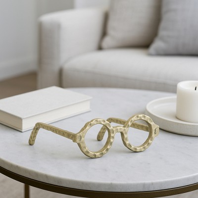 Sagebrook Home Abstract Glasses Aluminum Sculpture Decoration
