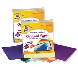 Creativity Street® Origami Paper, Assorted Colors, 9" x 9", 40 Sheets Per pack, 2 Packs - 1 of 2