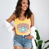 Simply Sage Market Summer Vibes Peace Happy Face Racerback Tank - 2 of 4