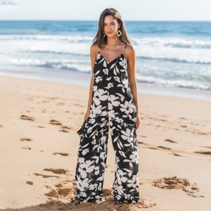Women's Breezy Floral Jumpsuit for Effortless Summer Style - Cupshe - 1 of 4