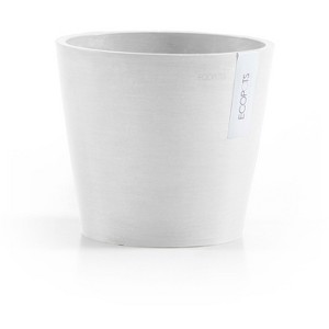 Ecopots Amsterdam Durable Modern Round Indoor/Outdoor Recycled-Based Composite Flower Pot Planter - 1 of 4