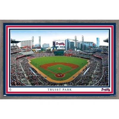 Mlb Atlanta Braves Baseball Field Metal Panel : Target