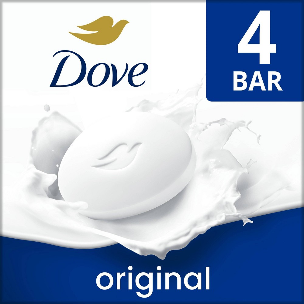 Photos - Shower Gel Dove Beauty White Deep Moisture Beauty Bar Soap - 4pk - 3.75oz each