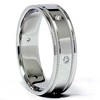 Pompeii3 Mens 14K Diamond Comfort Fit Wedding Ring Band New - 4 of 4