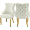 Meridian Furniture Tuft White Vegan Leather Dining Chair (Set of 2) - 2 of 4