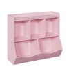 GustoWave Kids Bookshelf, Children Bookcase Toy Storage Cubby, Children's Toy Shelf, Storage Cabinet, Fit for Playroom, Living Room, Nursery - 2 of 4